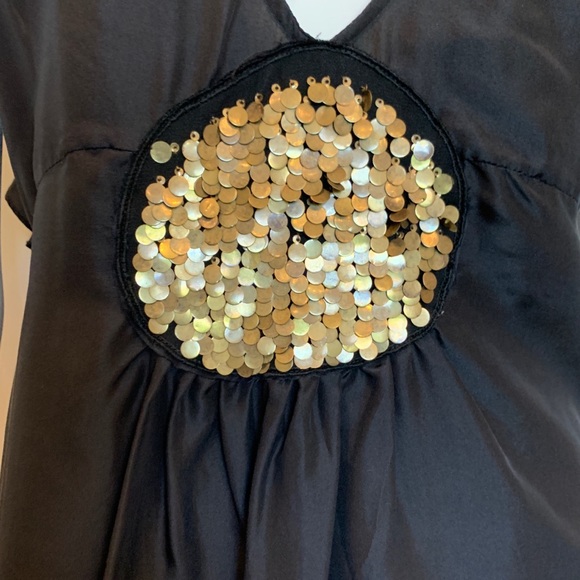 Sass and Bide black mini dress with ruffle back 6 - Picture 3 of 6